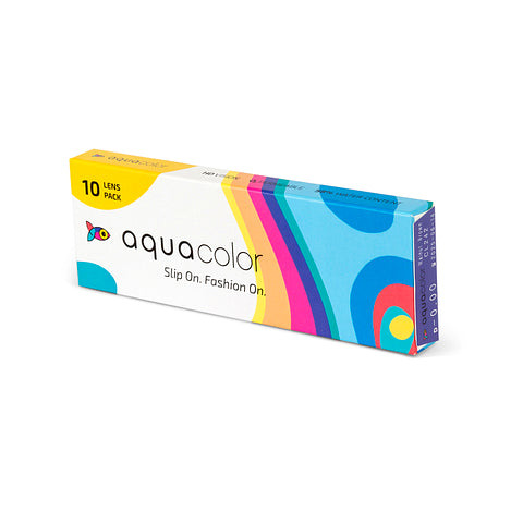 Aqua color Slip On Fashion On 10 lens Pack