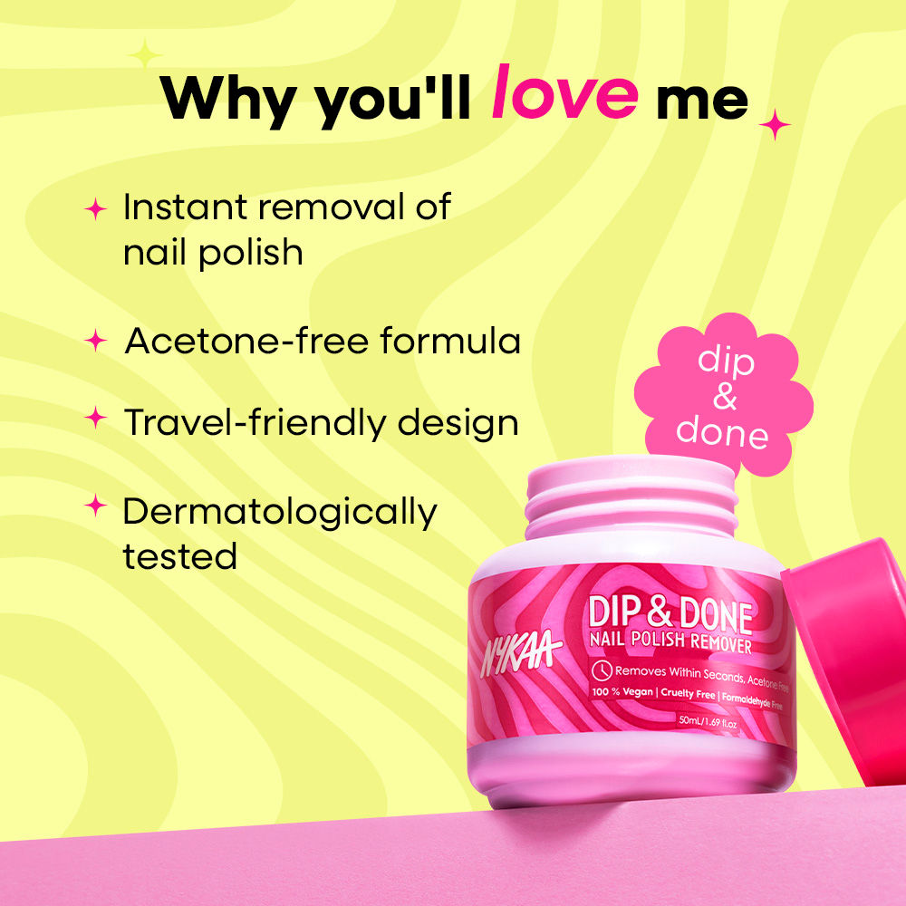 Nykaa Cosmetics Dip & Done Nail Polish Remover 50ml