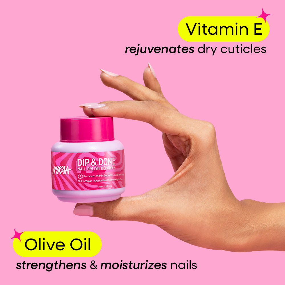 Nykaa Cosmetics Dip & Done Nail Polish Remover 50ml