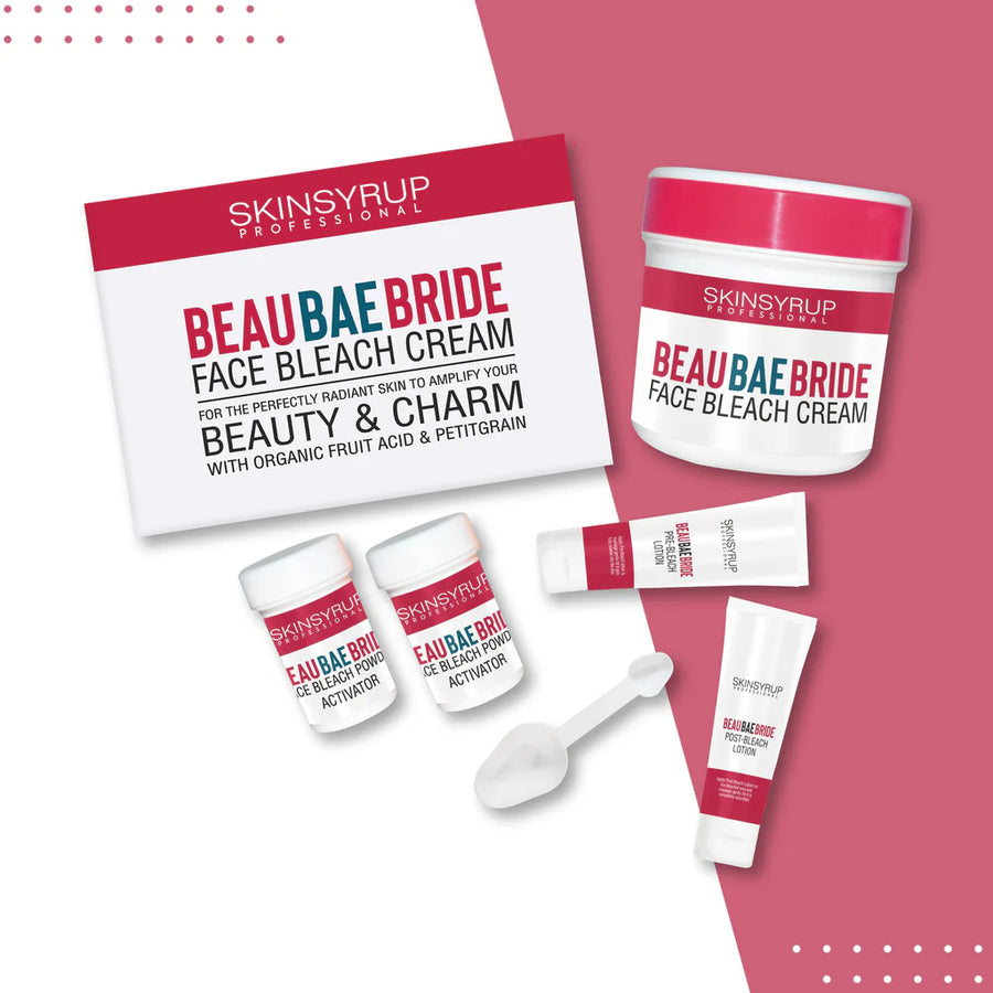 SKINSYRUPPROFESSIONAL BEAUBAEBRIDE FACE BLEACH CREAM COMBO