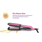 Philips Straightener designed for No Heat Damage I Uniquely designed NourishCare & SilkProtectCare for Styling with heat protection | BHS522/00