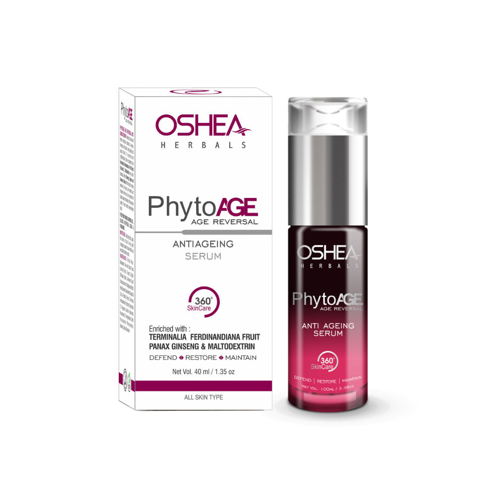 Oshea Herbals Phytoage Reversal Anti-Ageing Face Serum With Zingiber Extract Reduce Fine Lines (40ml)