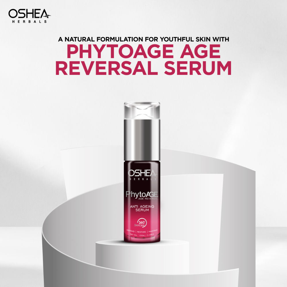 Oshea Herbals Phytoage Reversal Anti-Ageing Face Serum With Zingiber Extract Reduce Fine Lines (40ml)