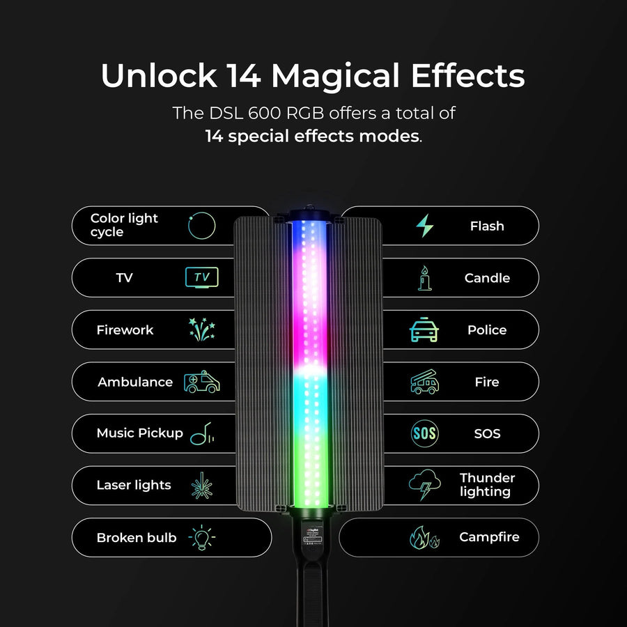 Digitek DSL-600 RGB is a Portable Handheld RGB LED Light Wand