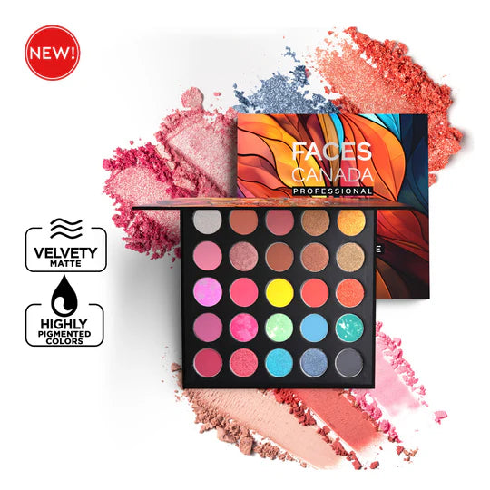 FACES CANADA Professional 25-in-1 Eyeshadow Palette Flamboyant