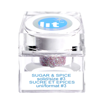 LIT COSMETICS – SUGAR & SPICE SIZE #3 GLITTER (SOLID)