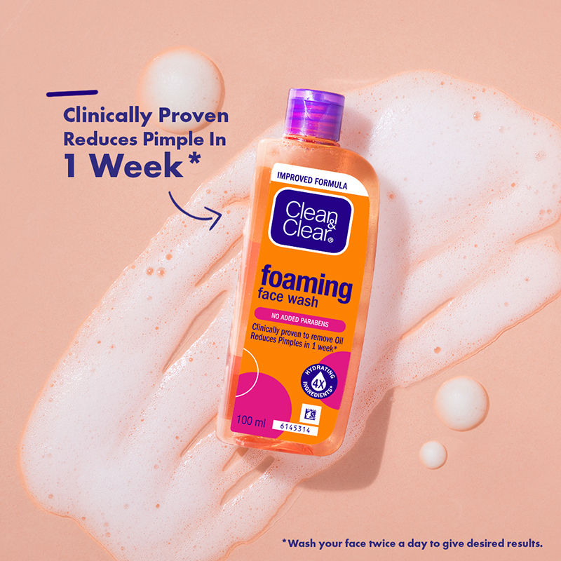 Clean & Clear Foaming Face Wash - Pack of 2 (2 pcs) 240ml