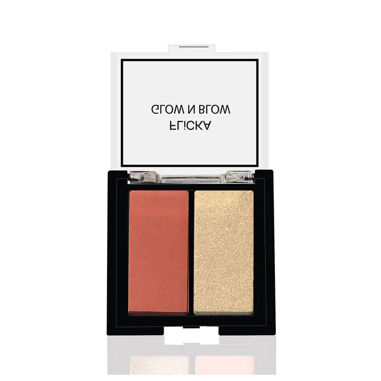 Flicka GLOW N BLOW - Blusher & Highlighter