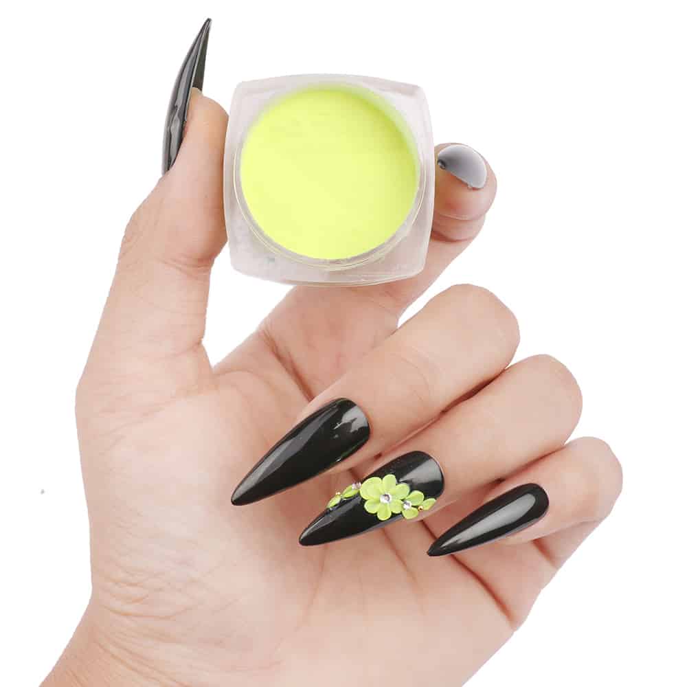 GLAM 3D Color Powder NF14-NY Neon Yellow 3gms