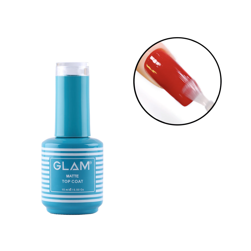 GLAM Gel Polish – Matte Top Coat 15ml