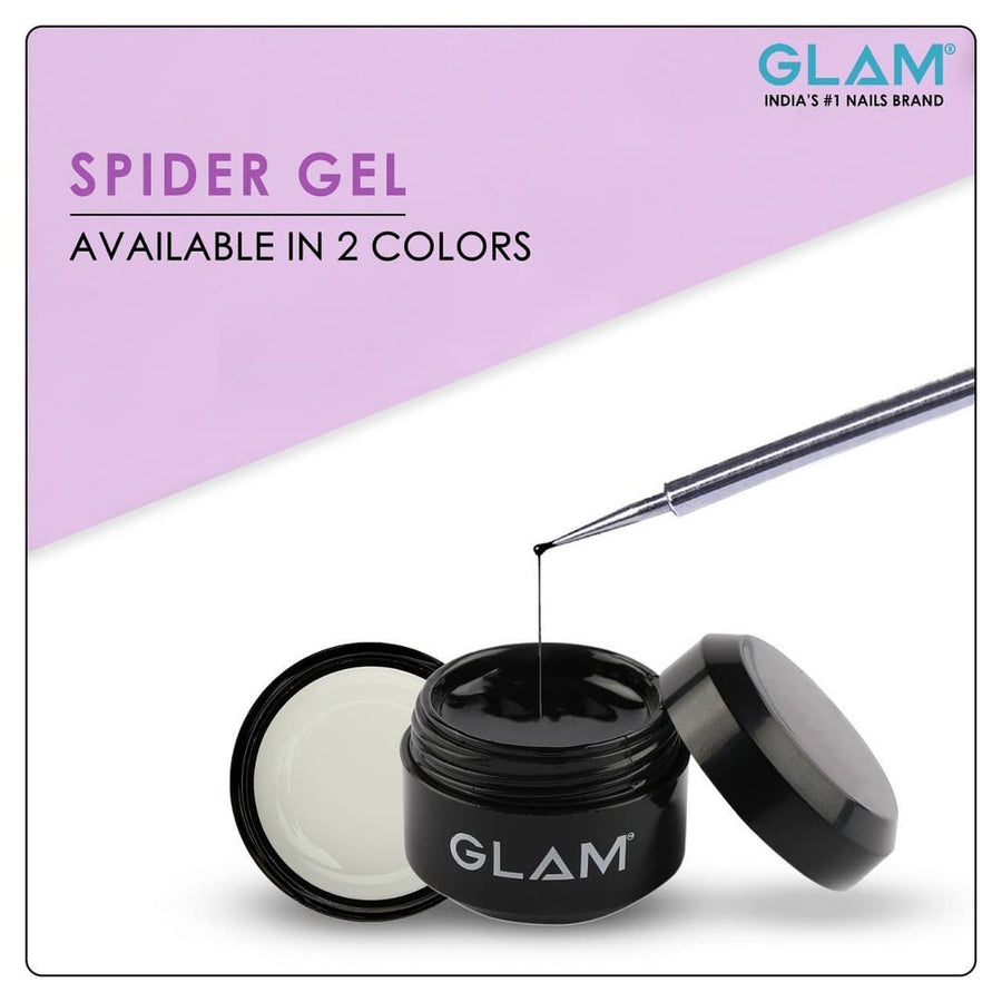 GLAM Spider Gel Black 8gms