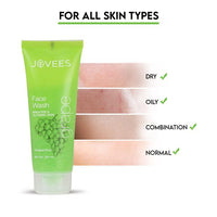 JOVEES GRAPE FACE WASH WITH GRAPE SEED & ORANGE PEEL EXTRACTS 120ML