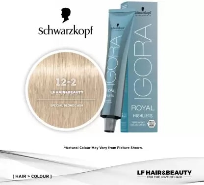 Schwarzkopf Igora Royal Highlifts Permanent Color Creme , 12-2, Special Blonde Ash