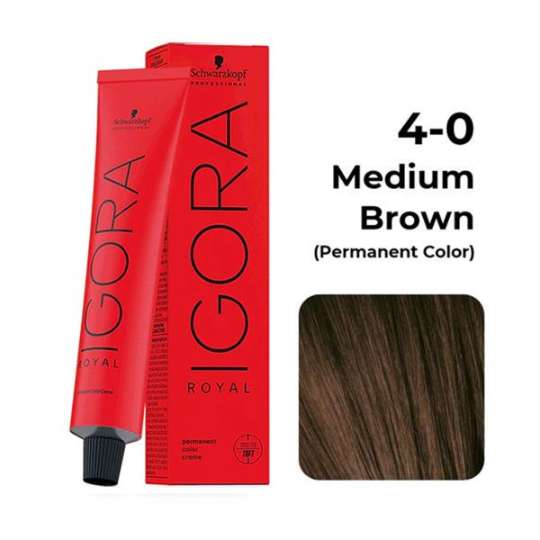 Schwarzkopf Professional Igora Royal Permanent Color Creme (4-0 Medium Brown)