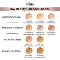 Kay Beauty Matte Compact Enriched With Avocado Butter 100N Light 9gm