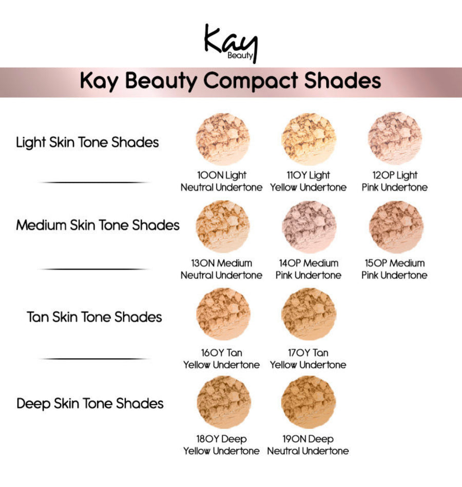 Kay Beauty Matte Compact Enriched With Avocado Butter 100N Light 9gm