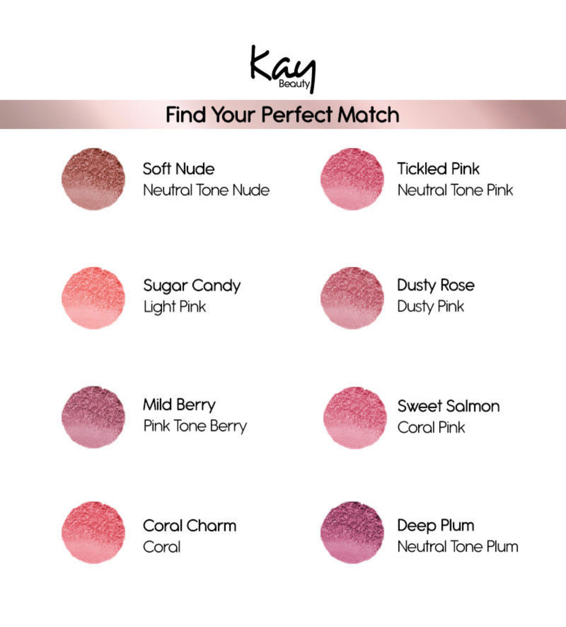 Kay Beauty Matte Blush Enriched With Avocado Soft Nude 8.5gm