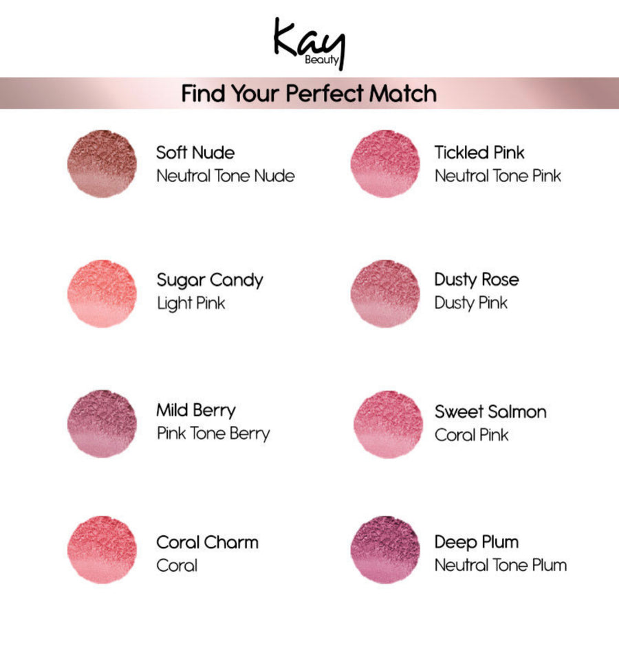 Kay Beauty Matte Blush Enriched With Avocado Coral Charm 8.5gm