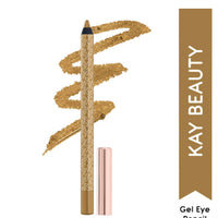 Kay Beauty Gel Formula Waterproof All Day Wear Effortless Glide Ink Artist Gel Kajal Gold 1.2gm