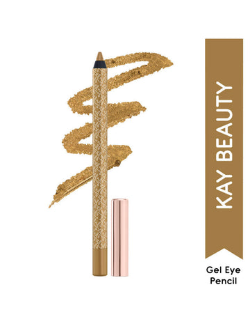 Kay Beauty Gel Formula Waterproof All Day Wear Effortless Glide Ink Artist Gel Kajal Gold 1.2gm