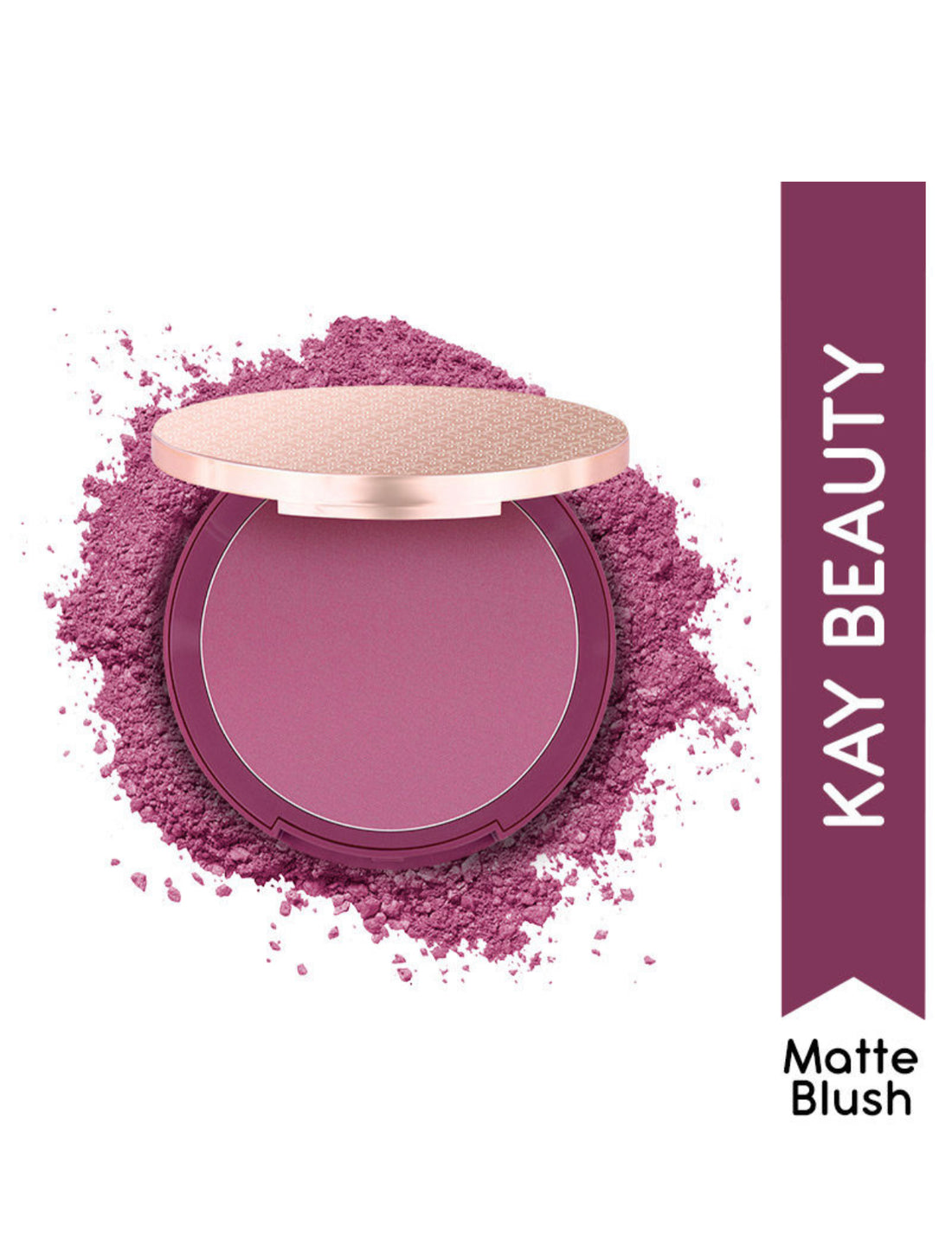 Kay Beauty Matte Blush Enriched With Avocado Deep Plum 8.5gm