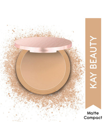 Kay Beauty Matte Compact Enriched With Avocado Butter 130N Medium 9gm