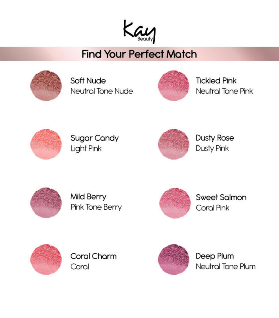 Kay Beauty Matte Blush Enriched With Avocado Mild Berry  8.5gm