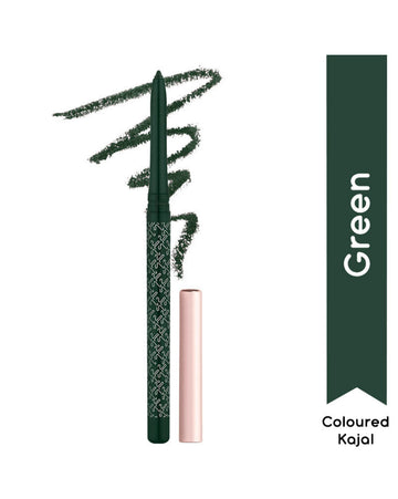 Kay Beauty 24HR Lasting Transfer Proof Smudge Proof Kohlstar 24 Hour Kajal GREEN 0.35gm