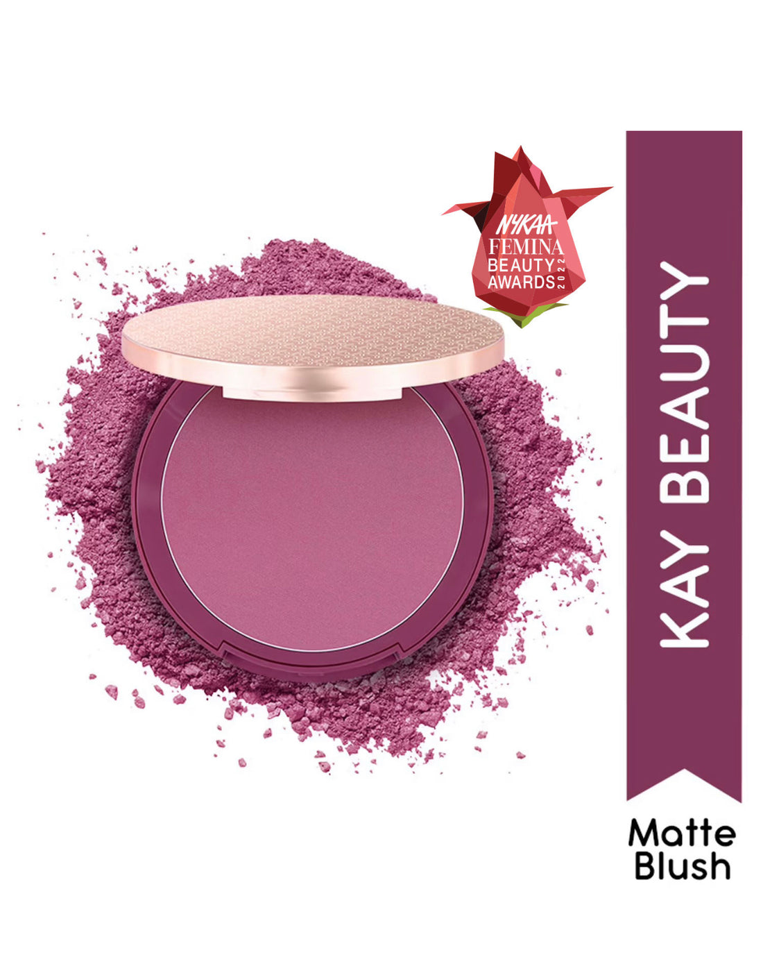 Kay Beauty Matte Blush Enriched With Avocado Deep Plum 8.5gm