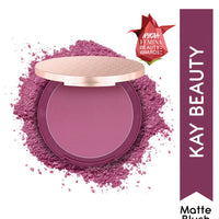 Kay Beauty Matte Blush Enriched With Avocado Deep Plum 8.5gm