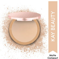 Kay Beauty Matte Compact Enriched With Avocado Butter 100N Light 9gm