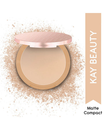 Kay Beauty Matte Compact Enriched With Avocado Butter 100N Light 9gm