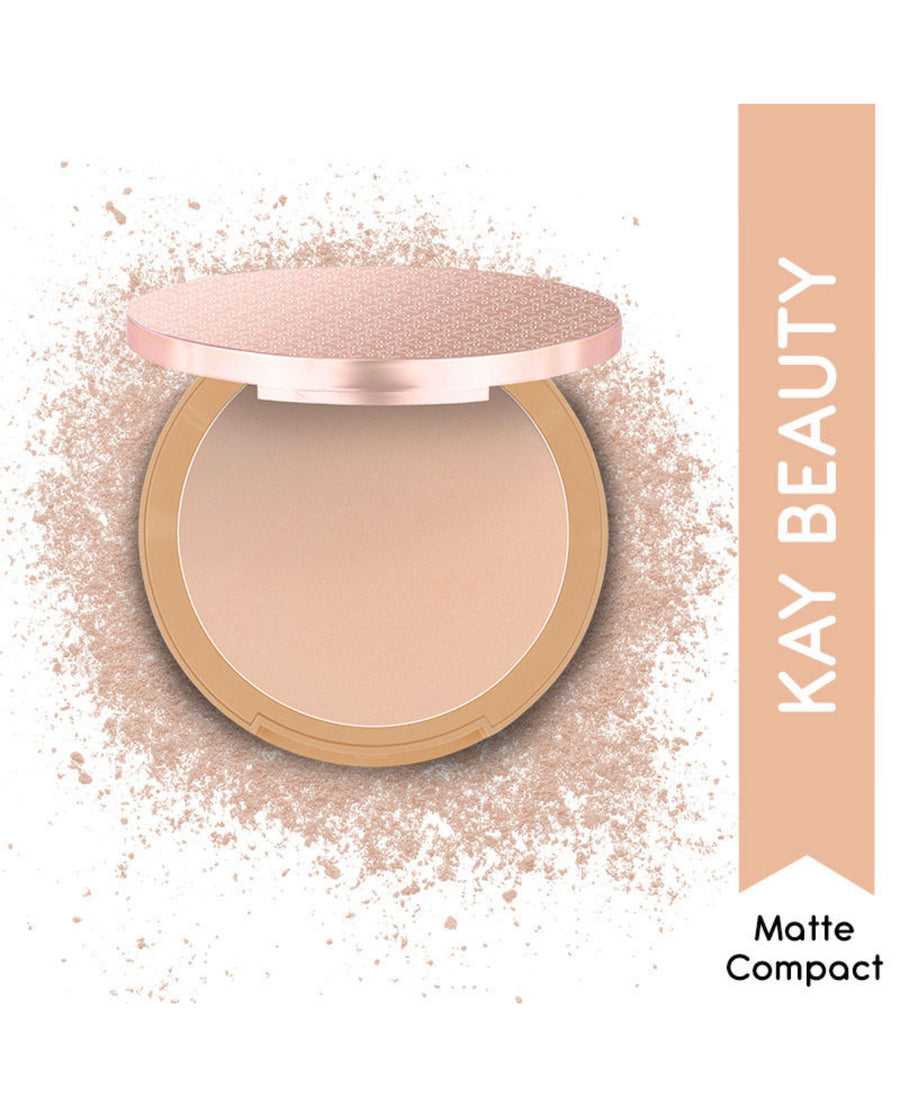 Kay Beauty Matte Compact Enriched With Avocado Butter 120P Light 9gm