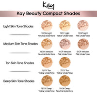 Kay Beauty Matte Compact Enriched With Avocado Butter 140P Medium 9gm