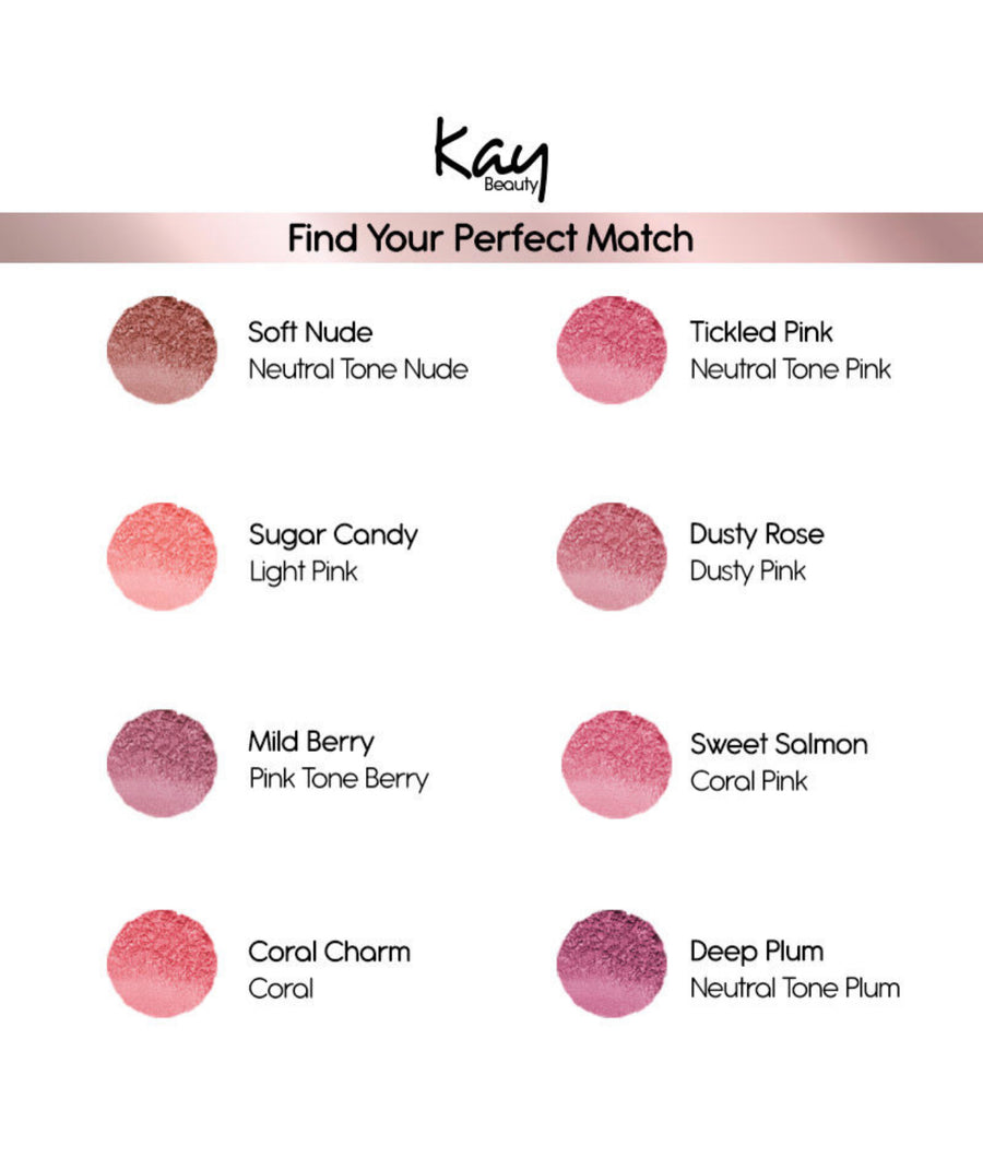 Kay Beauty Matte Blush Enriched With Avocado Mango Butter Tickled Pink 8.5gm