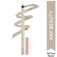 Kay Beauty Gel Formula waterproof All Day Wear Effortless Glide Ink Artist Gel Kajal Silver 1.2gm