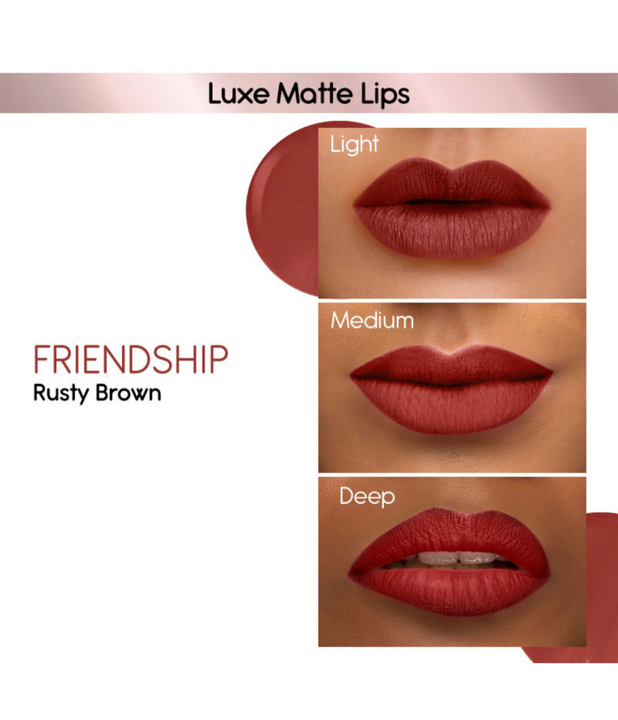 Kay Beauty Matte Liquid Lipstick Grape Seed Oil Friendship 3.5gm