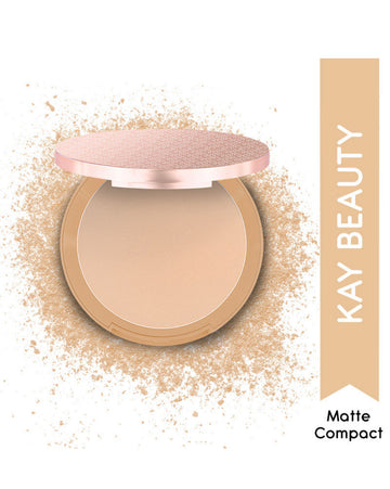 Kay Beauty Matte Compact Enriched With Avocado Butter 110Y Light 9gm