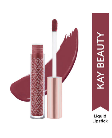 Kay Beauty Matte Liquid Lipstick Grape Seed Oil Red Rospberry Honour 3.5gm