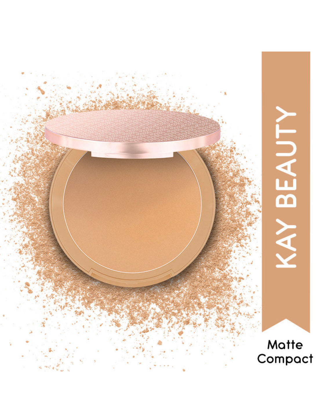 Kay Beauty Matte Compact Enriched With Avocado Butter 160Y Tan 9gm