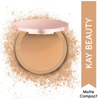 Kay Beauty Matte Compact Enriched With Avocado Butter 160Y Tan 9gm