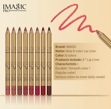 Imagic 8 Colours Makeup Lipliner Set