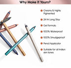 Kay Beauty Gel Formula Waterproof All Day Wear Effortless Glide Ink Artist Gel Kajal 1.2gm