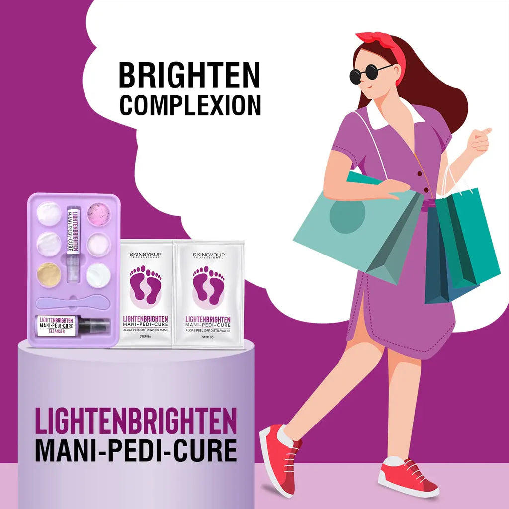 SKINSYRUP PROFESSIONAL LIGHTENBRIGHTEN MANI-PEDI-CURE COMBO