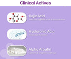 The Derma co 1% Kojic Acid Lip Balm With Alpha Arbutin & Hyaluronic Acid - 4g
