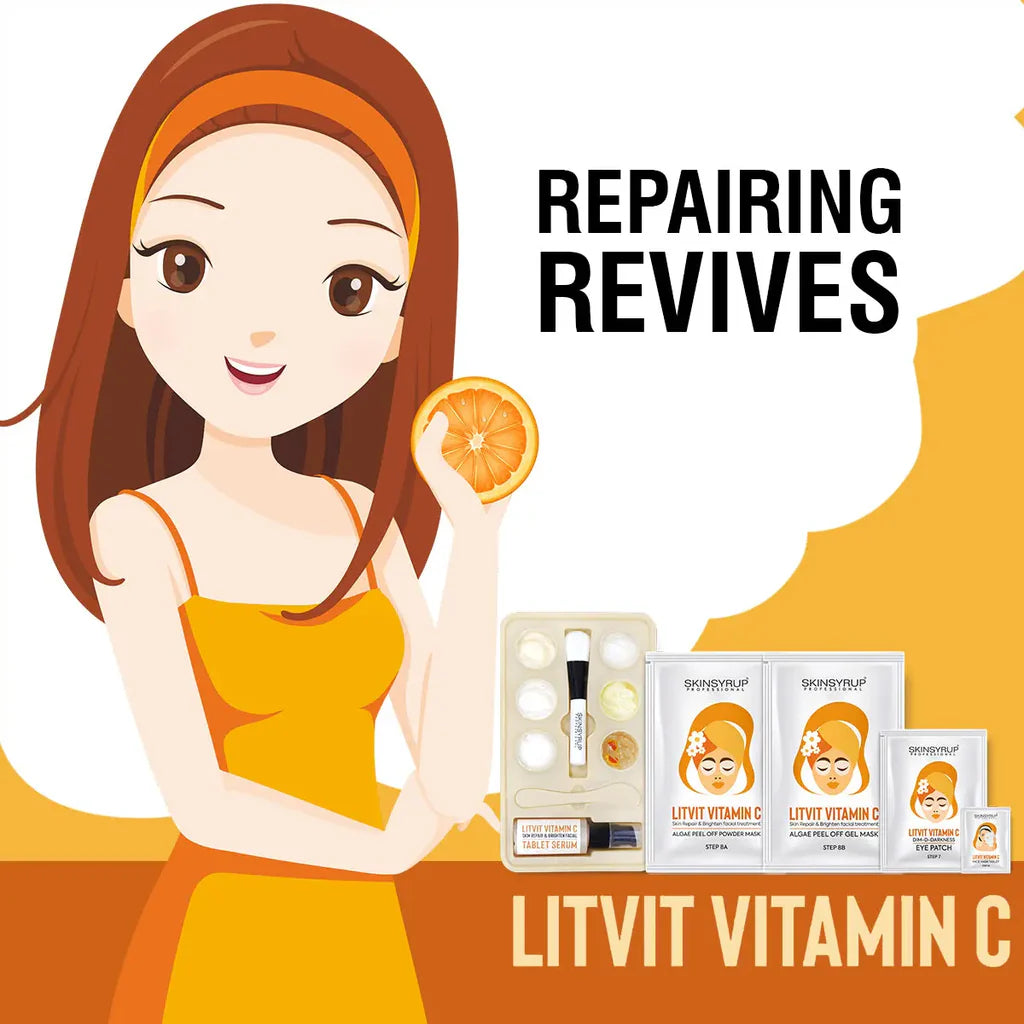 SKINSYRUP PROFESSIONAL LITVIT VITAMIN C FACIAL TREATMENT COMBO