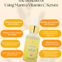 Mantra Vitamin C Serum with Hyaluronic Acid and Arbutin 30ml