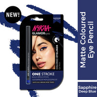 NYKAA GLAMOREYES COLOURED EYELINER SAPPHIRE DEEP BLUE 0.3G