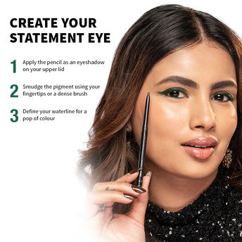 NYKAA GLAMOREYES COLOURED EYELINER JADE DEEP GREEN 0.3G