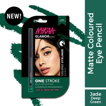 NYKAA GLAMOREYES COLOURED EYELINER JADE DEEP GREEN 0.3G